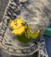 Load image into Gallery viewer, Mer-Meow Enamel Pin by sandy toes shop
