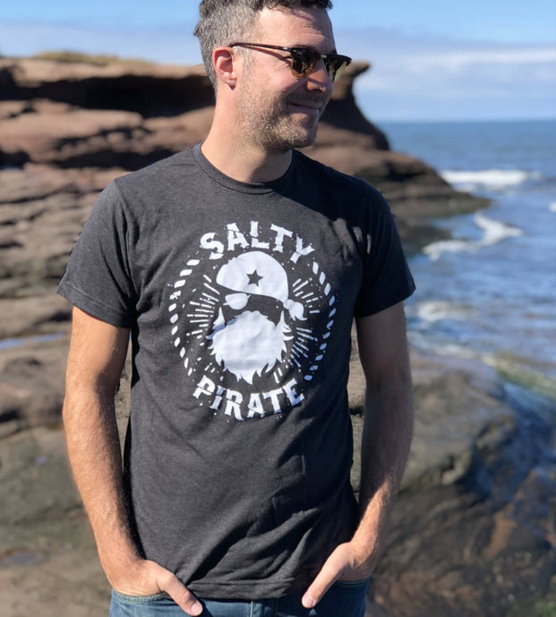 Salty Pirate Men's Tee by Sandy Toes Shop